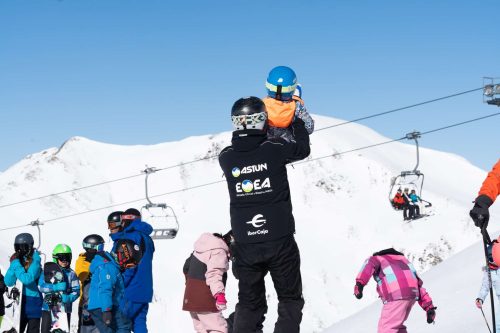 clases de esquí en Astún para niños